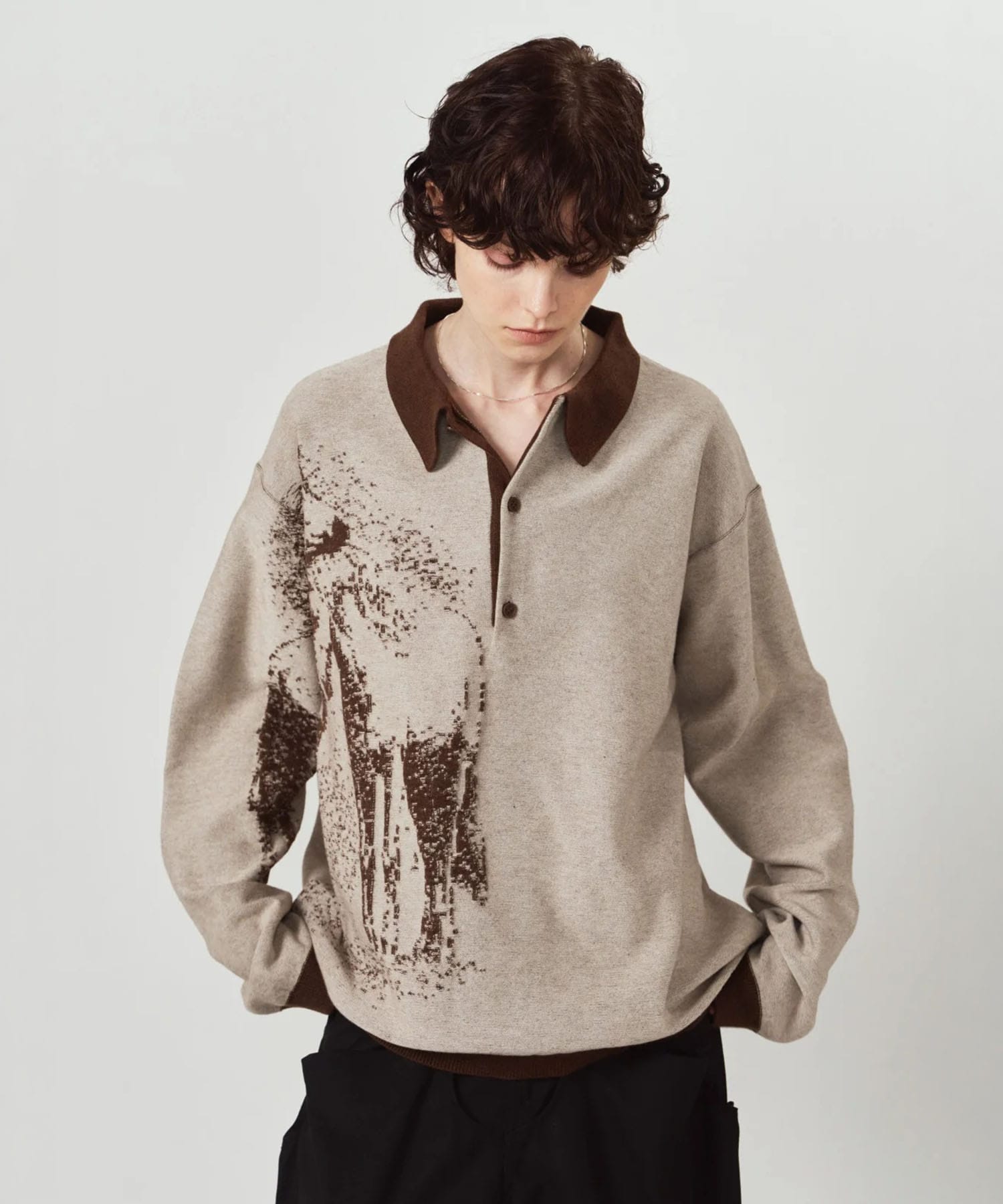 reversible jacquard polo knit Knuth Marf