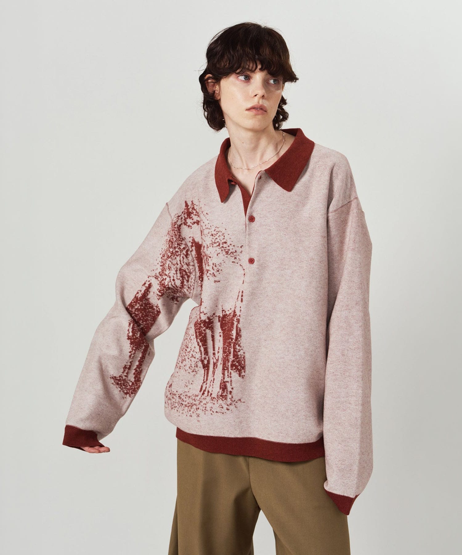 reversible jacquard polo knit Knuth Marf