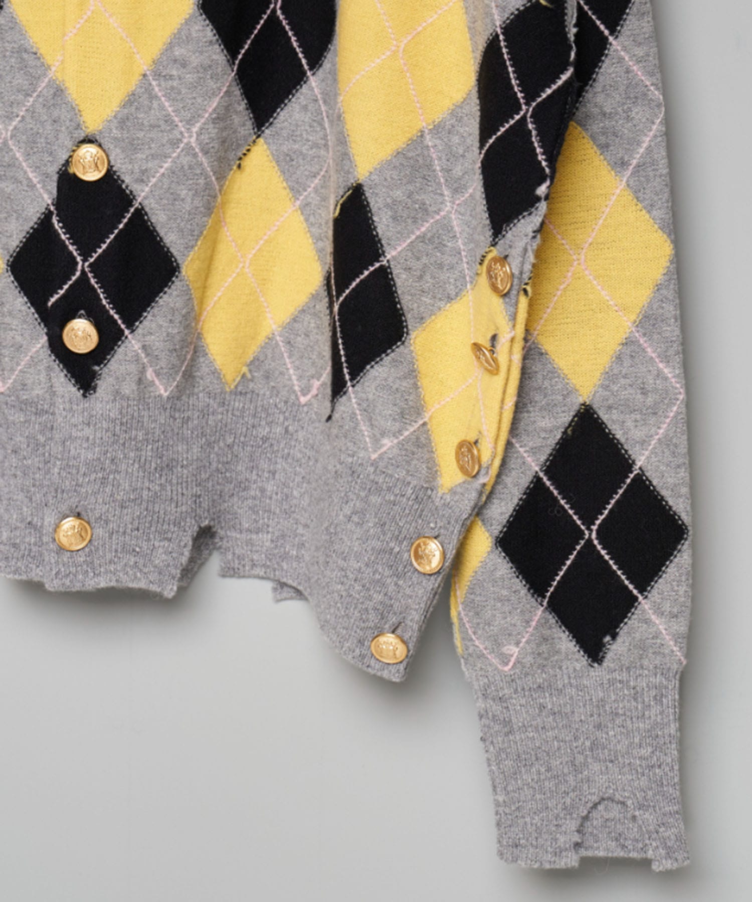 DIAMOND SCRAPED CARDIGAN MASU