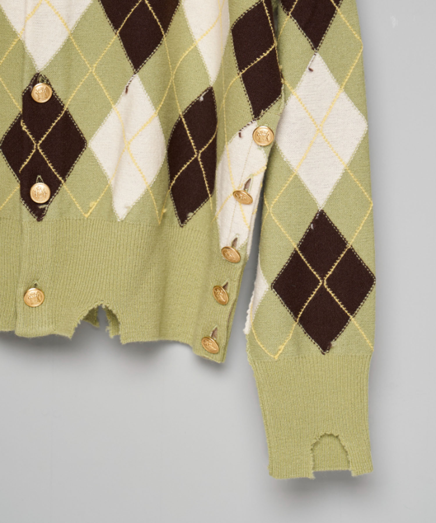 DIAMOND SCRAPED CARDIGAN MASU