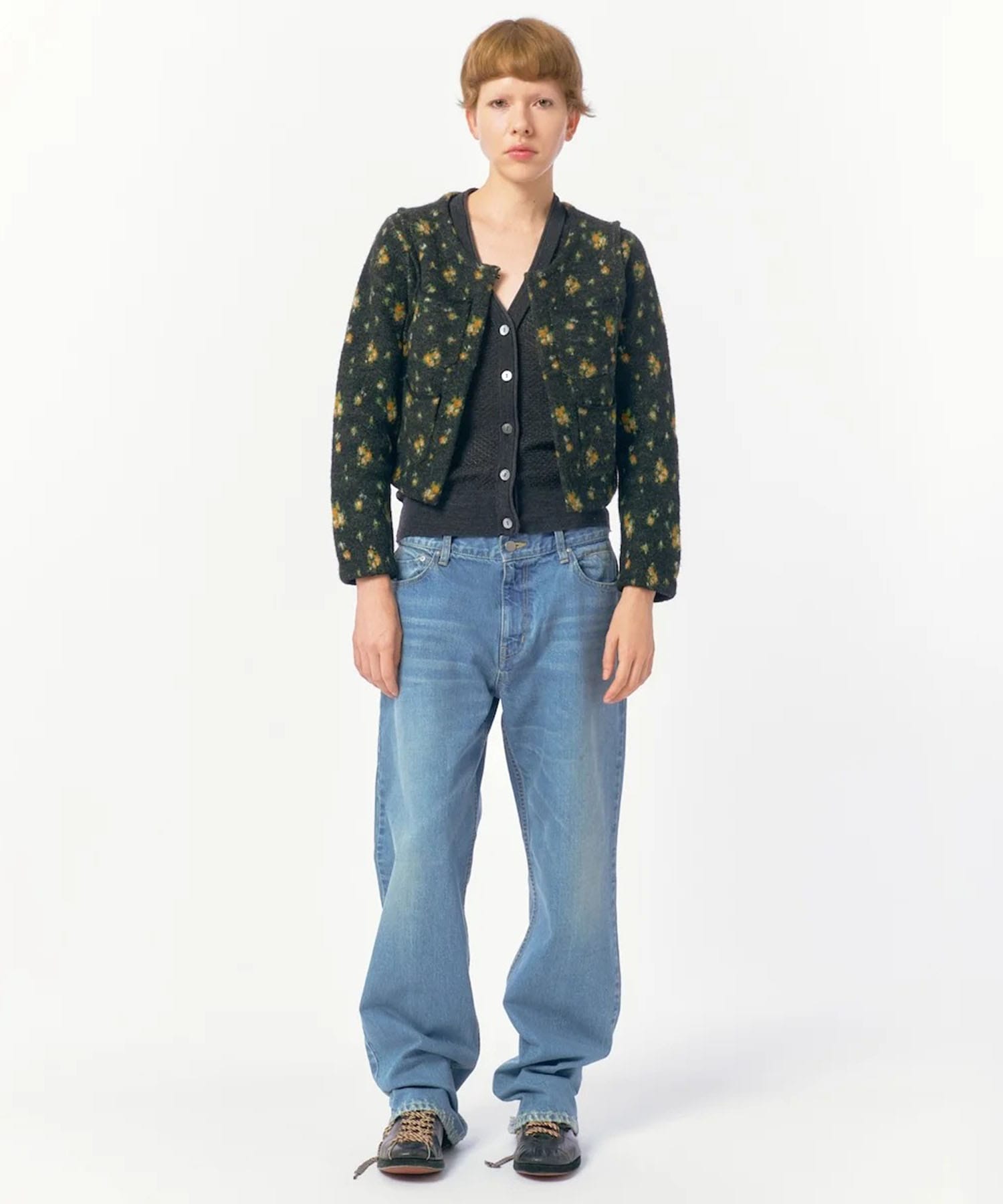 Floral Dot Knit Cardigan PERVERZE