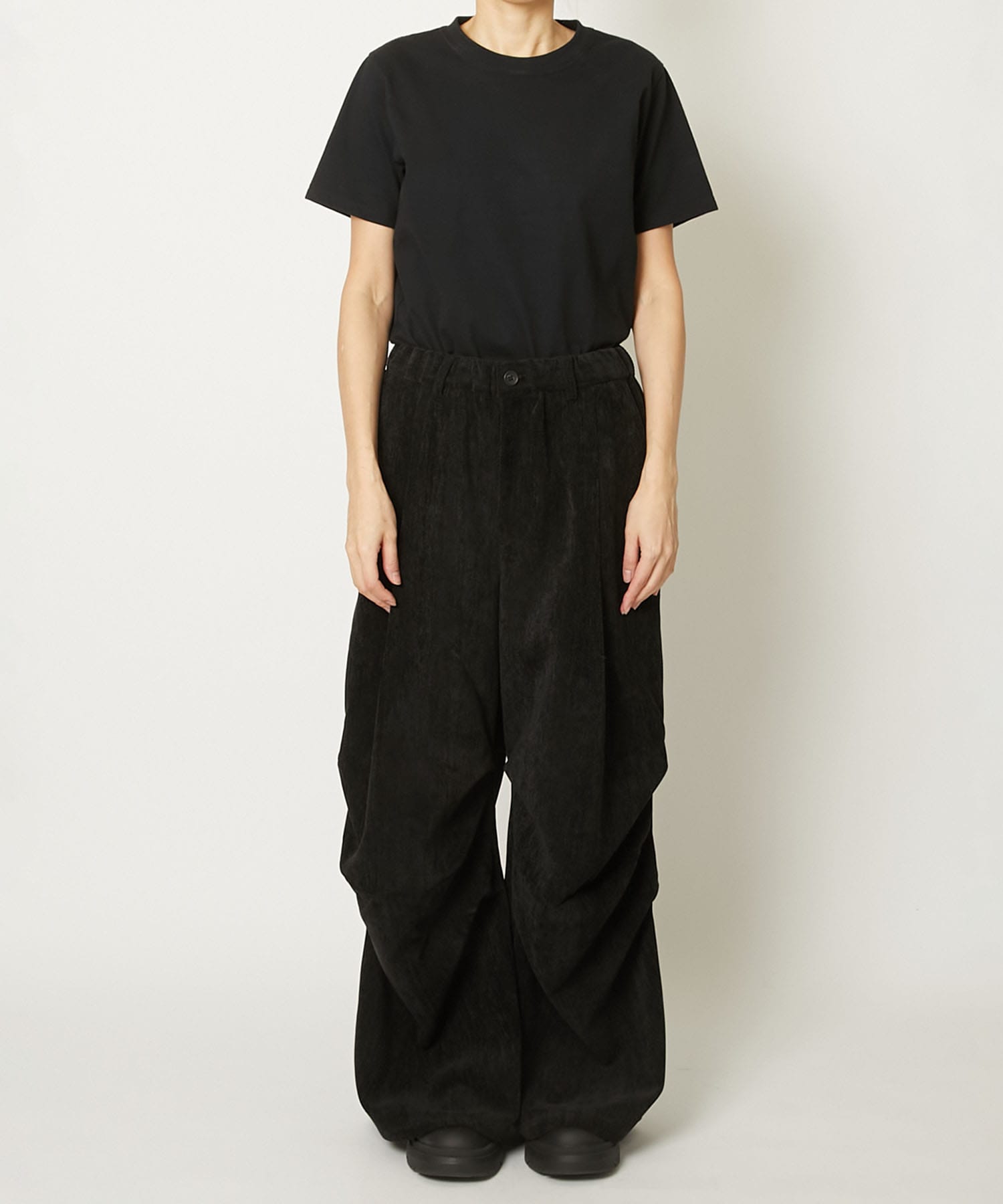 HERRINGBONE VELOUR PANTS TAAKK