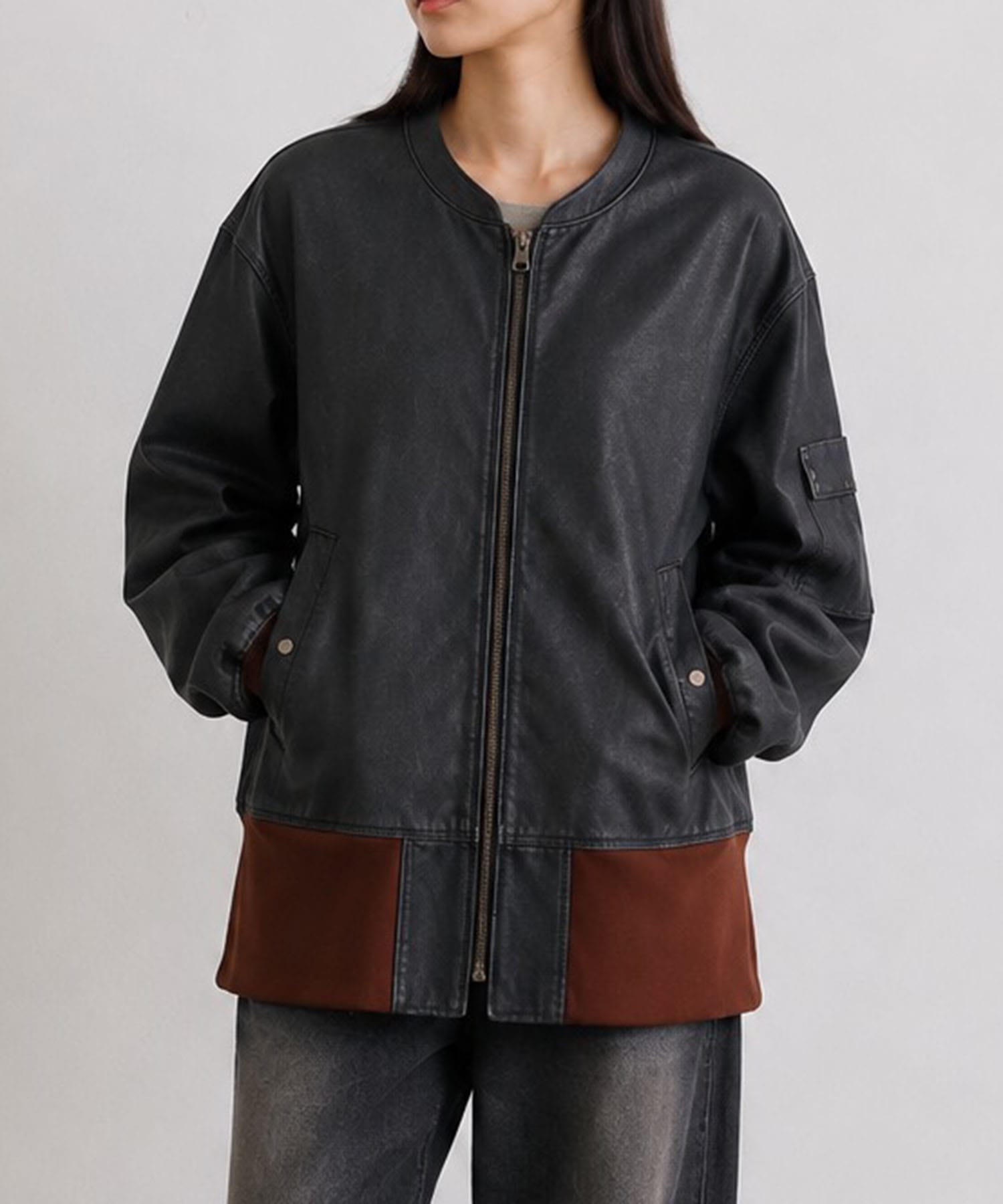 CRACK TERRY MILITARY BLOUSON ANTHEM A