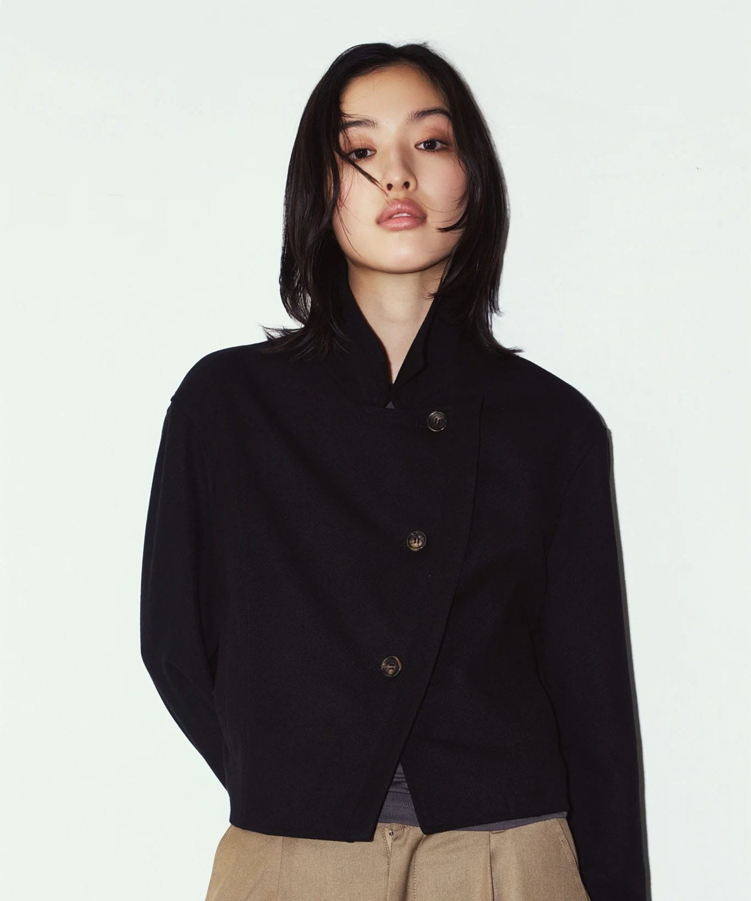 2way cropped frill jacket Knuth Marf
