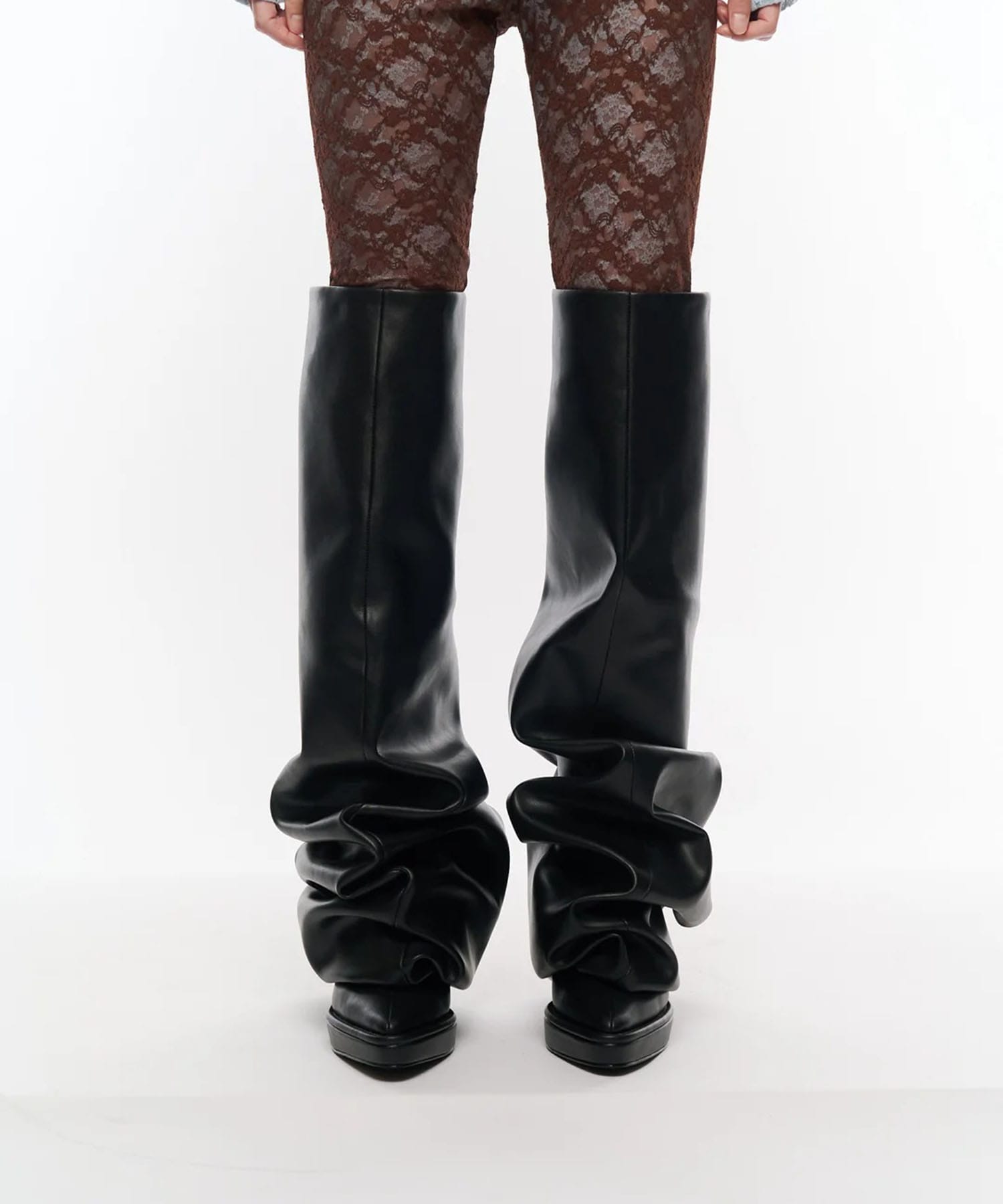Melted Thigh Boots POOLDE