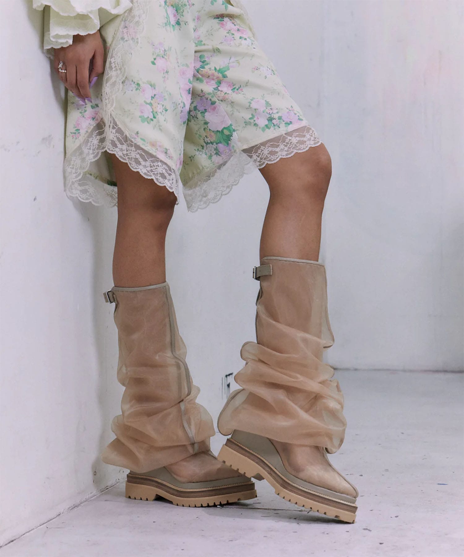 SHEER MELTED BOOTS POOLDE