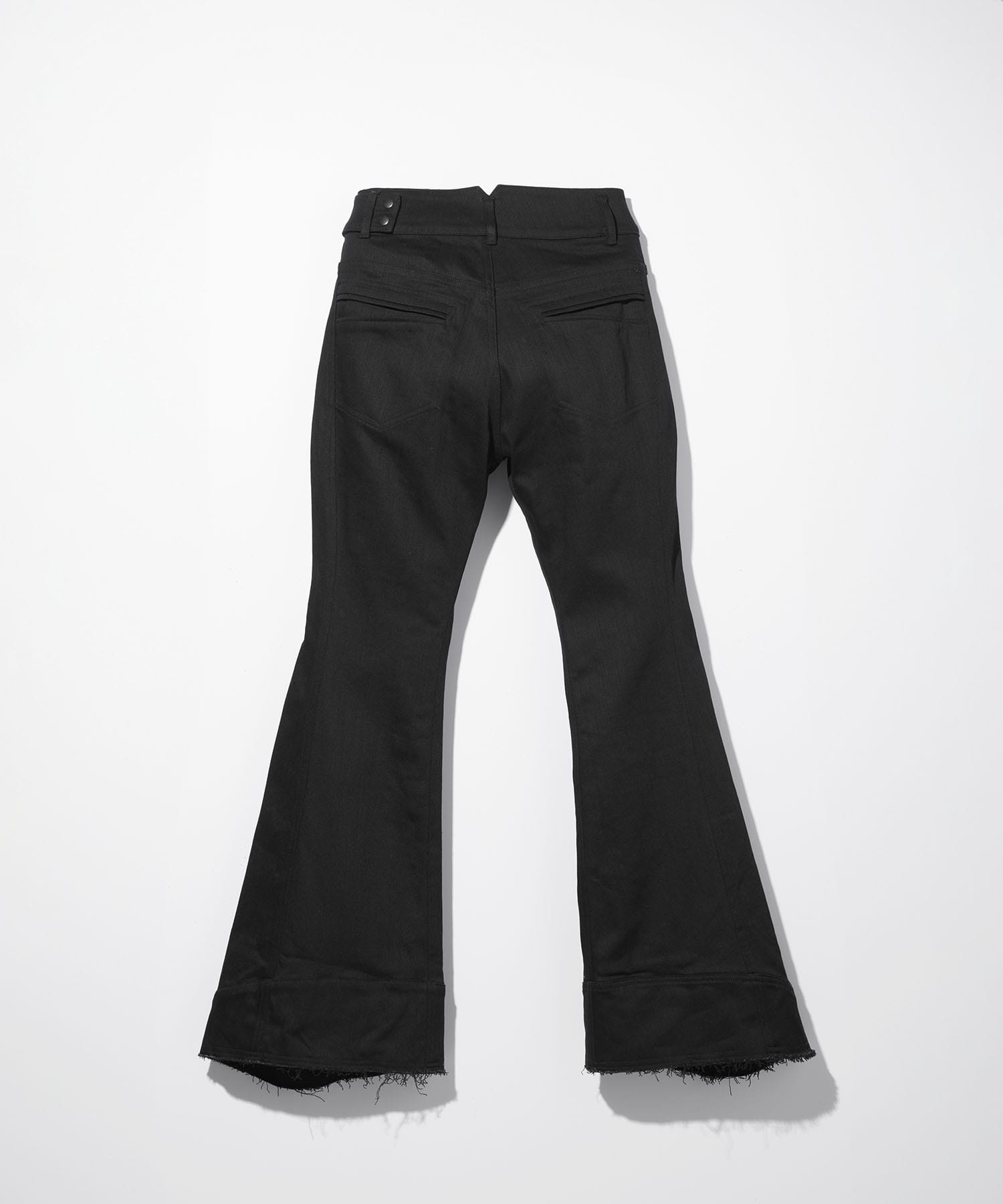 flare denim pants mukcyen
