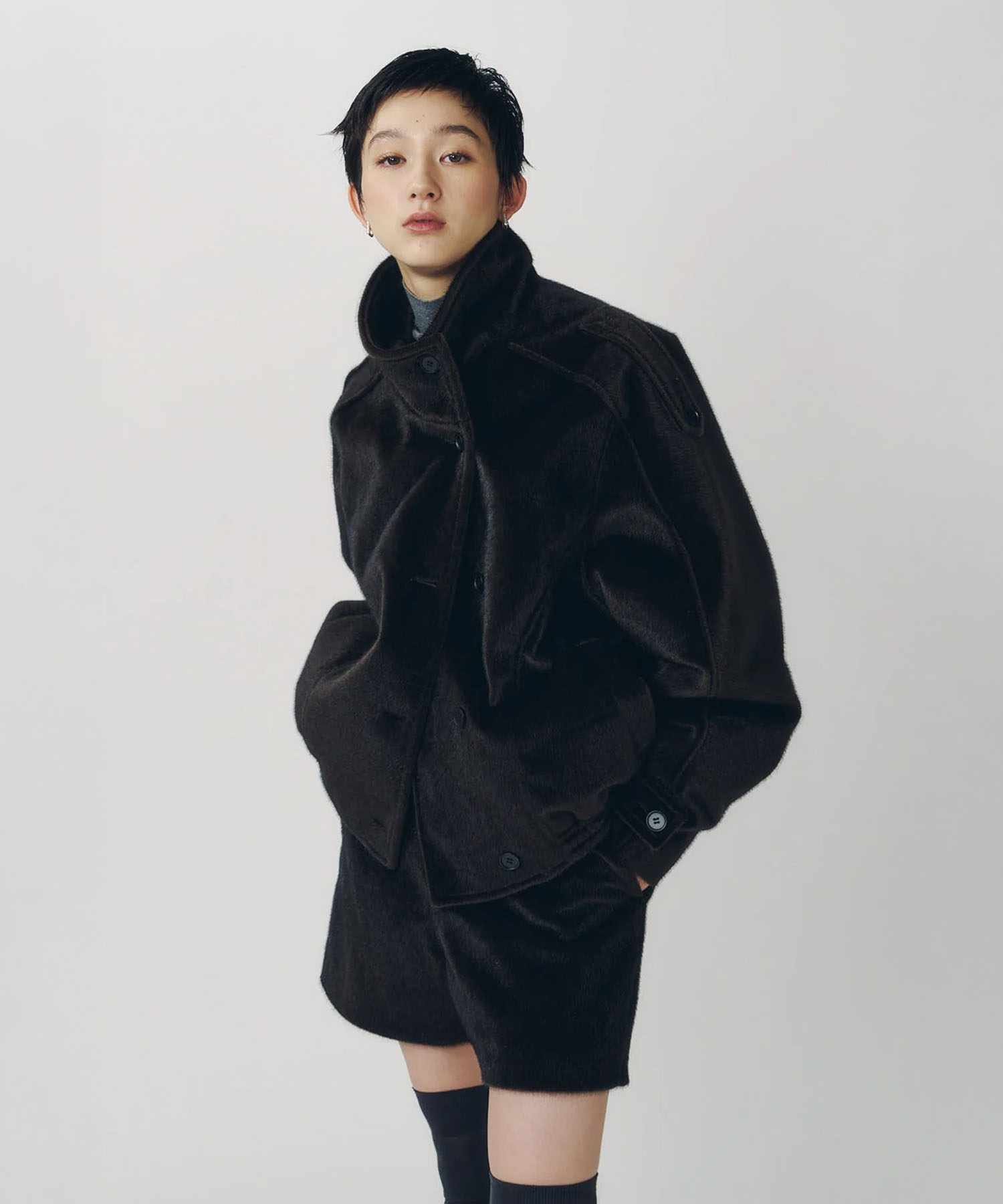 pony-like blouson(unisex)/darkbrown Knuth Marf
