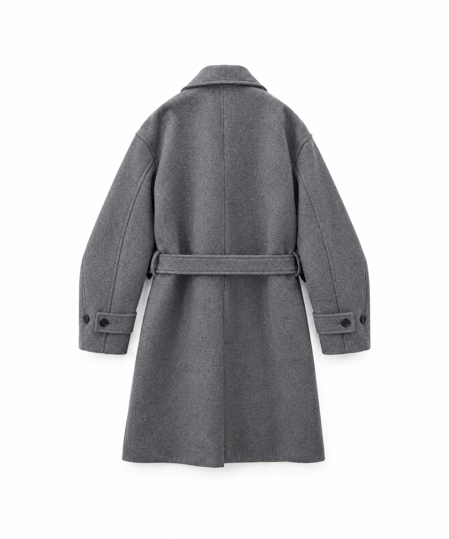 WOOL BONDING SCULPTURE BALMACAAN COAT ANTHEM A