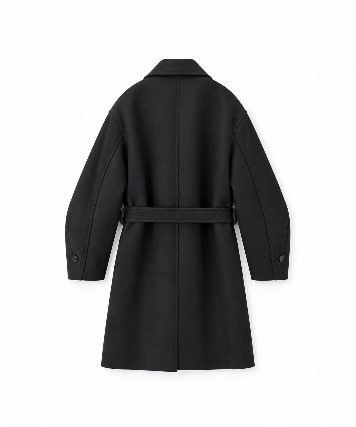 WOOL BONDING SCULPTURE BALMACAAN COAT ANTHEM A