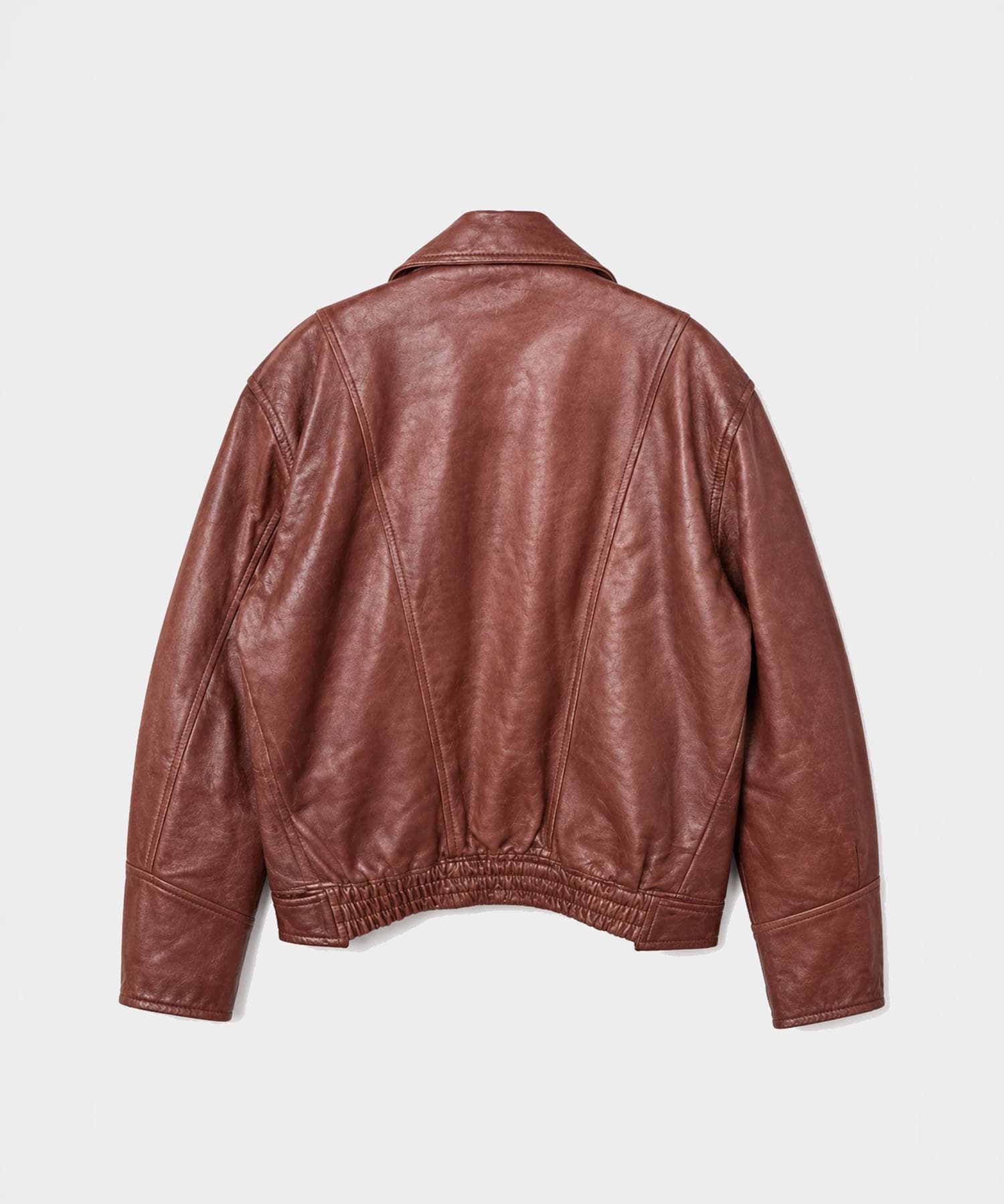 UNEVEN SHEEP LEATHER ZIP BLOUSON ANTHEM A
