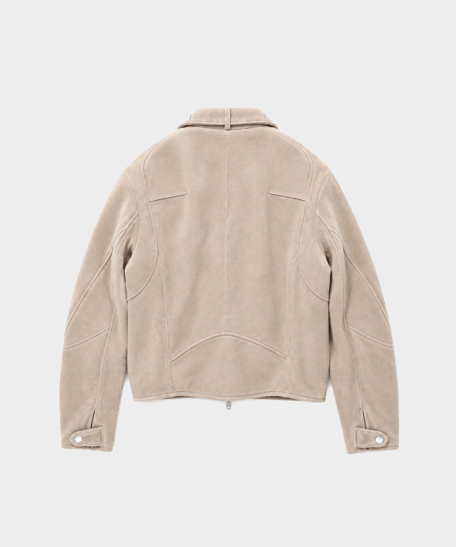 SUEDE PANELLED MOTO JACKET NVRFRGT