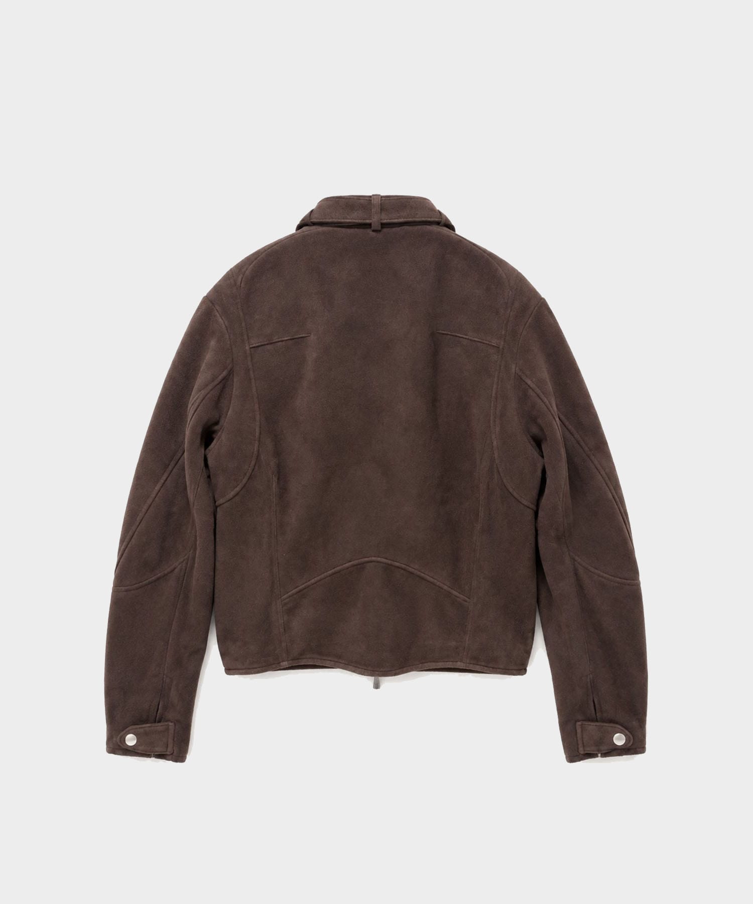 SUEDE PANELLED MOTO JACKET NVRFRGT