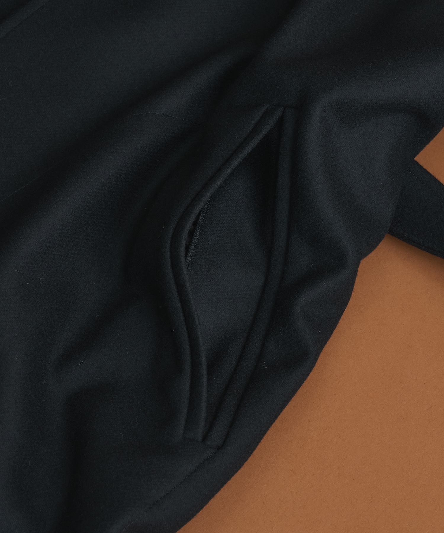 S140 メルトンオーバーサイズスタンドコート CONZ