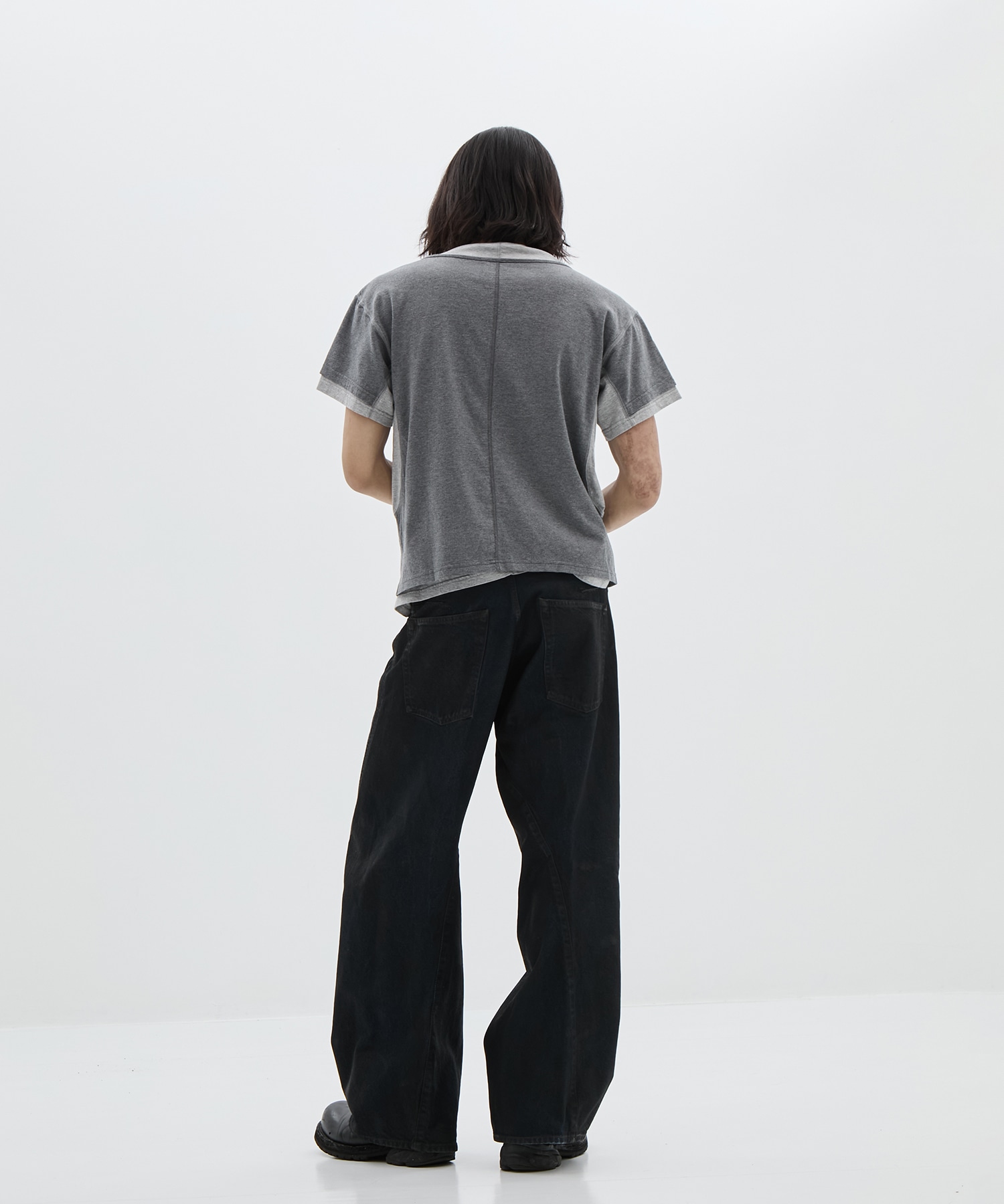 別注 LAYERD SHORT SLEEVE T-SHIRT NVRFRGT