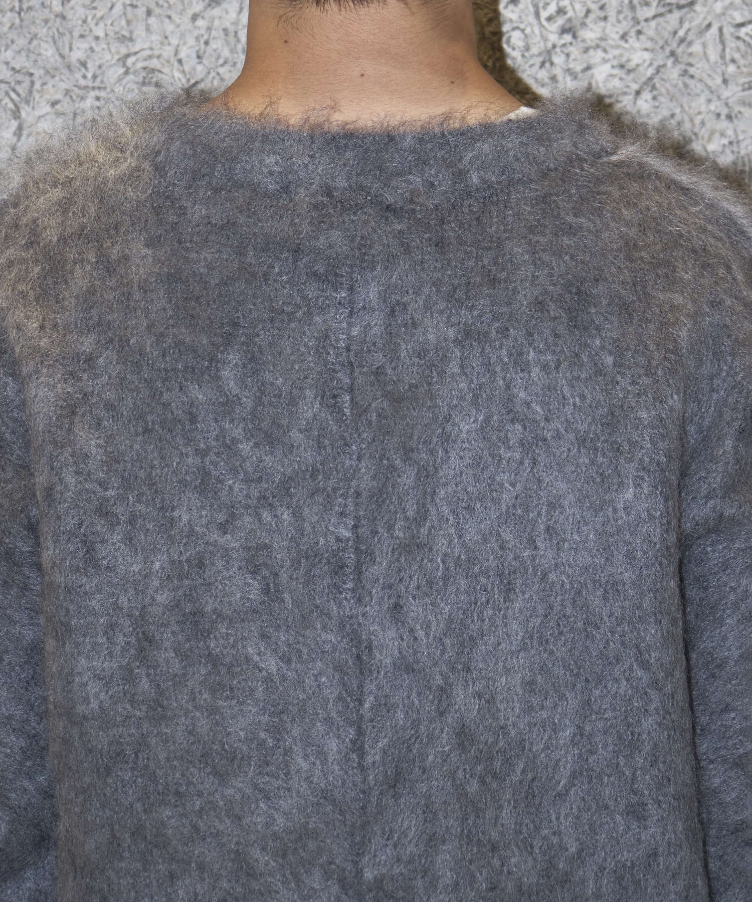 BRUSHED MOHAIR V-NECK SWEATER NVRFRGT