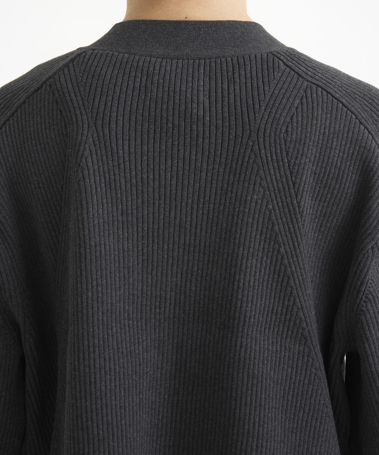 RIB OVER SIZE CARDIGAN CONZ