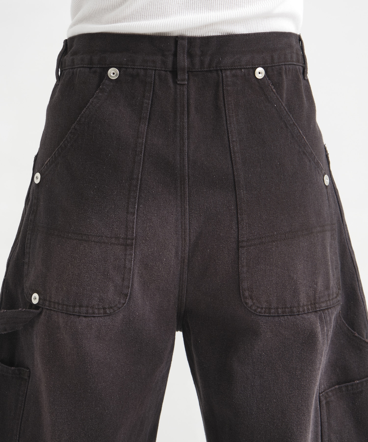 DUCK DOUBLE KNEE CURVED LEG PANTS CONZ