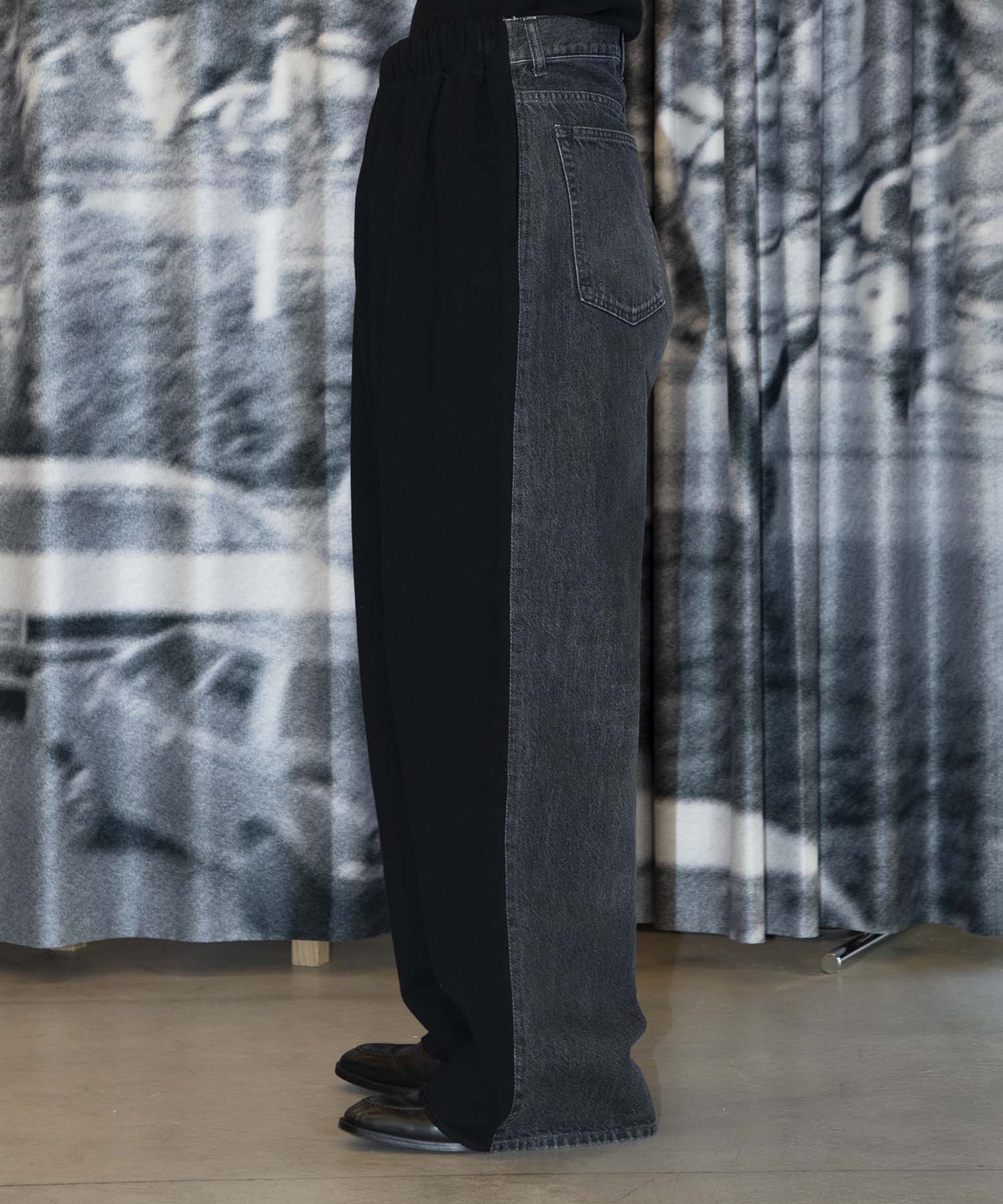 Hybride Sweat Denim Pants INSCRIRE