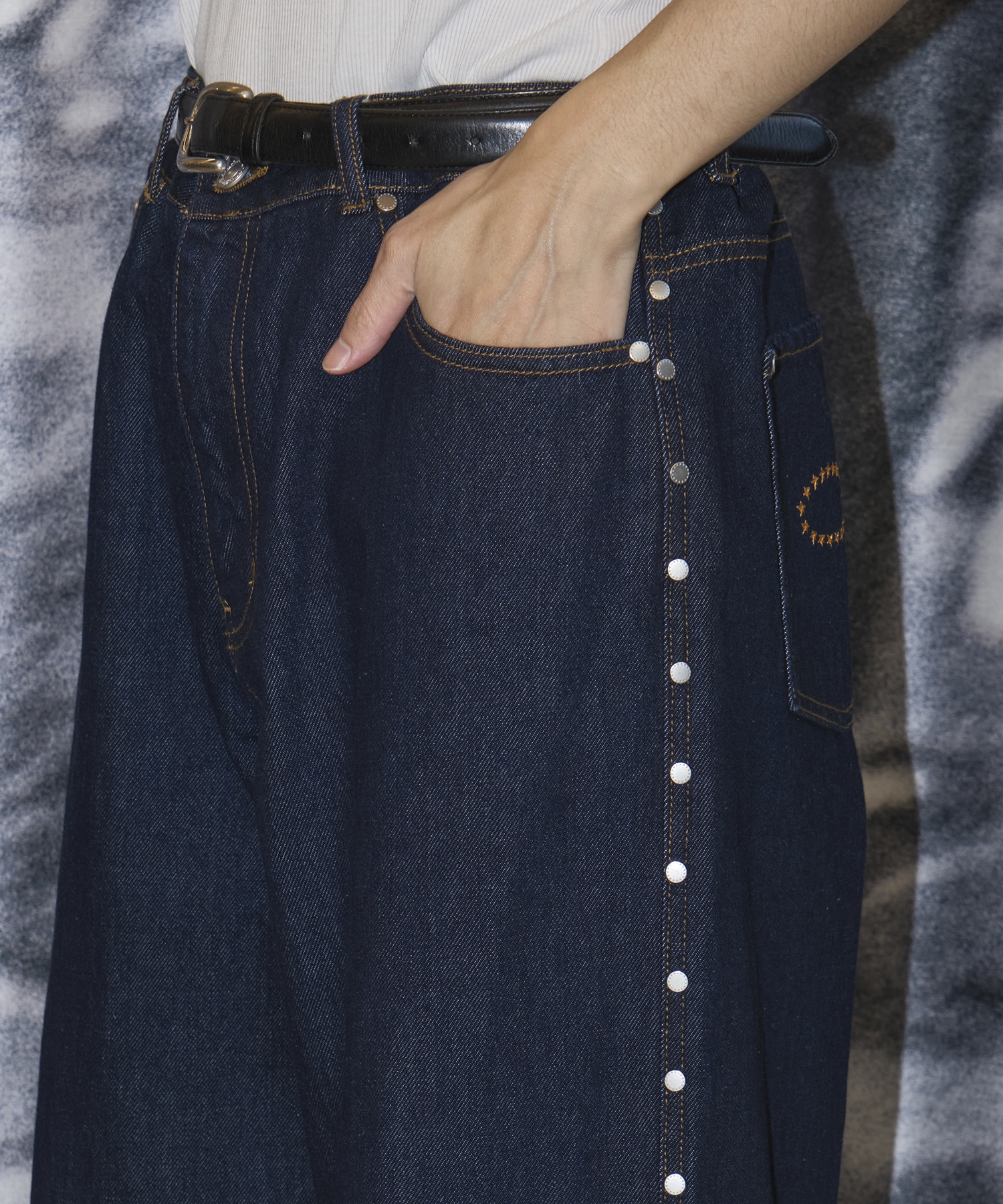 SUPER BAGGY STUDDED PANTS AFB