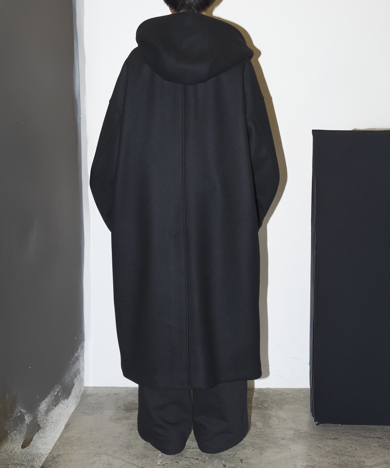 Wool Melton Double Breasted Jedi Coat COOTIE PRODUCTIONS