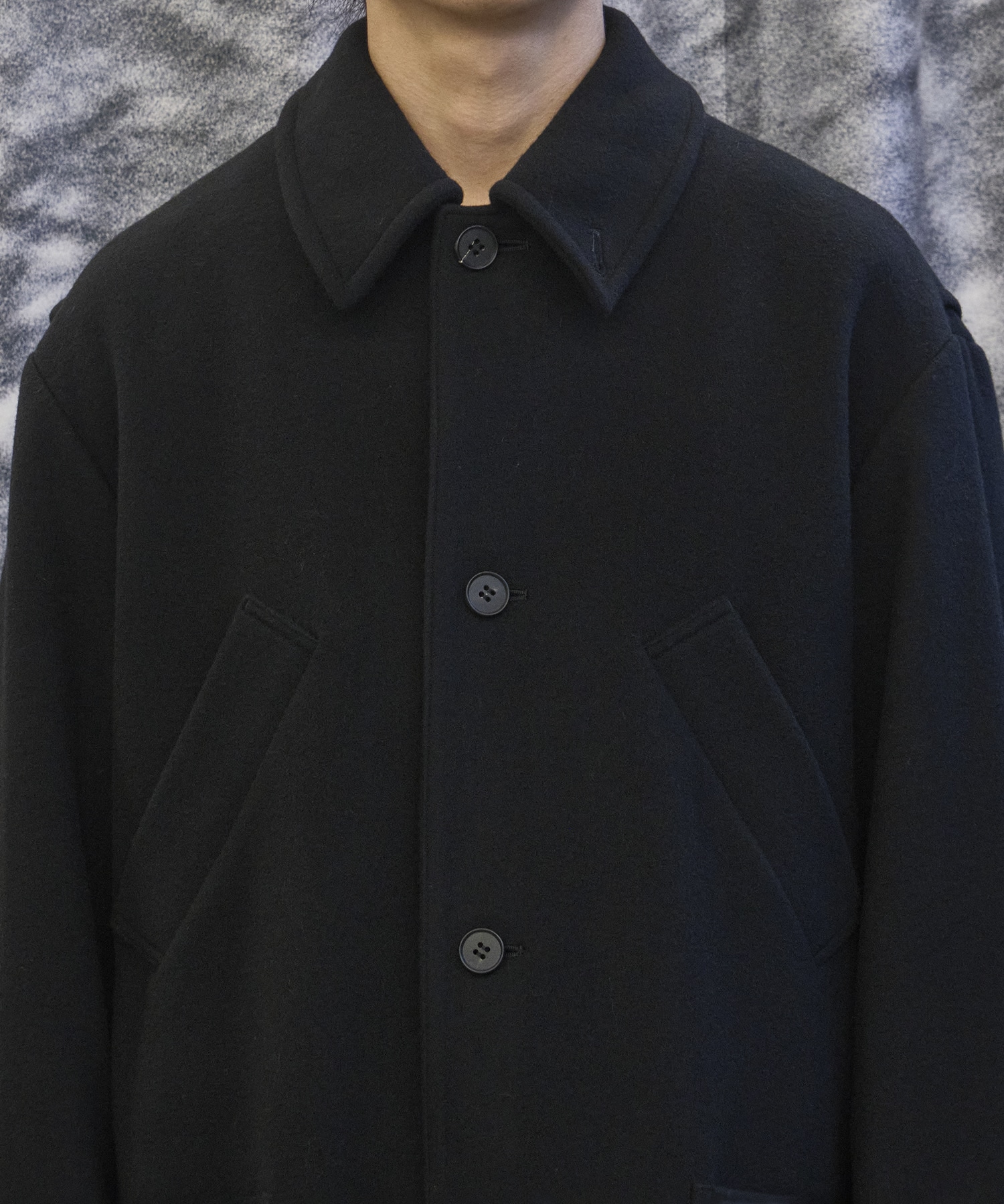 Bal Collar Wool Coat × CONZ MATSUFUJI