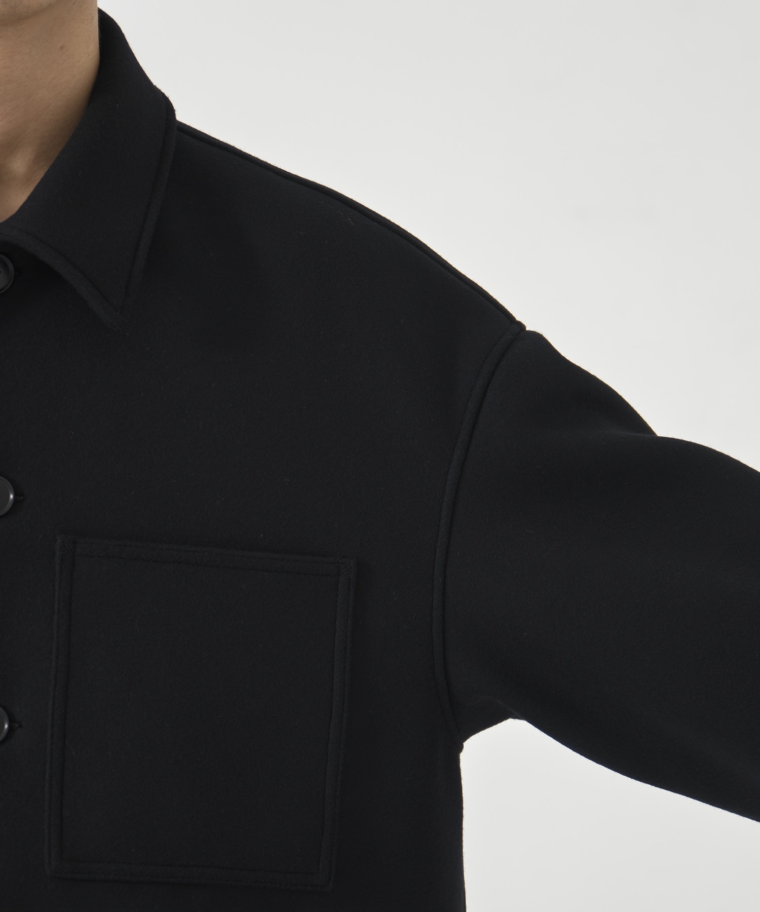 Wool Melton Coverall(S BLACK): COOTIE PRODUCTIONS: MENS｜CONZ