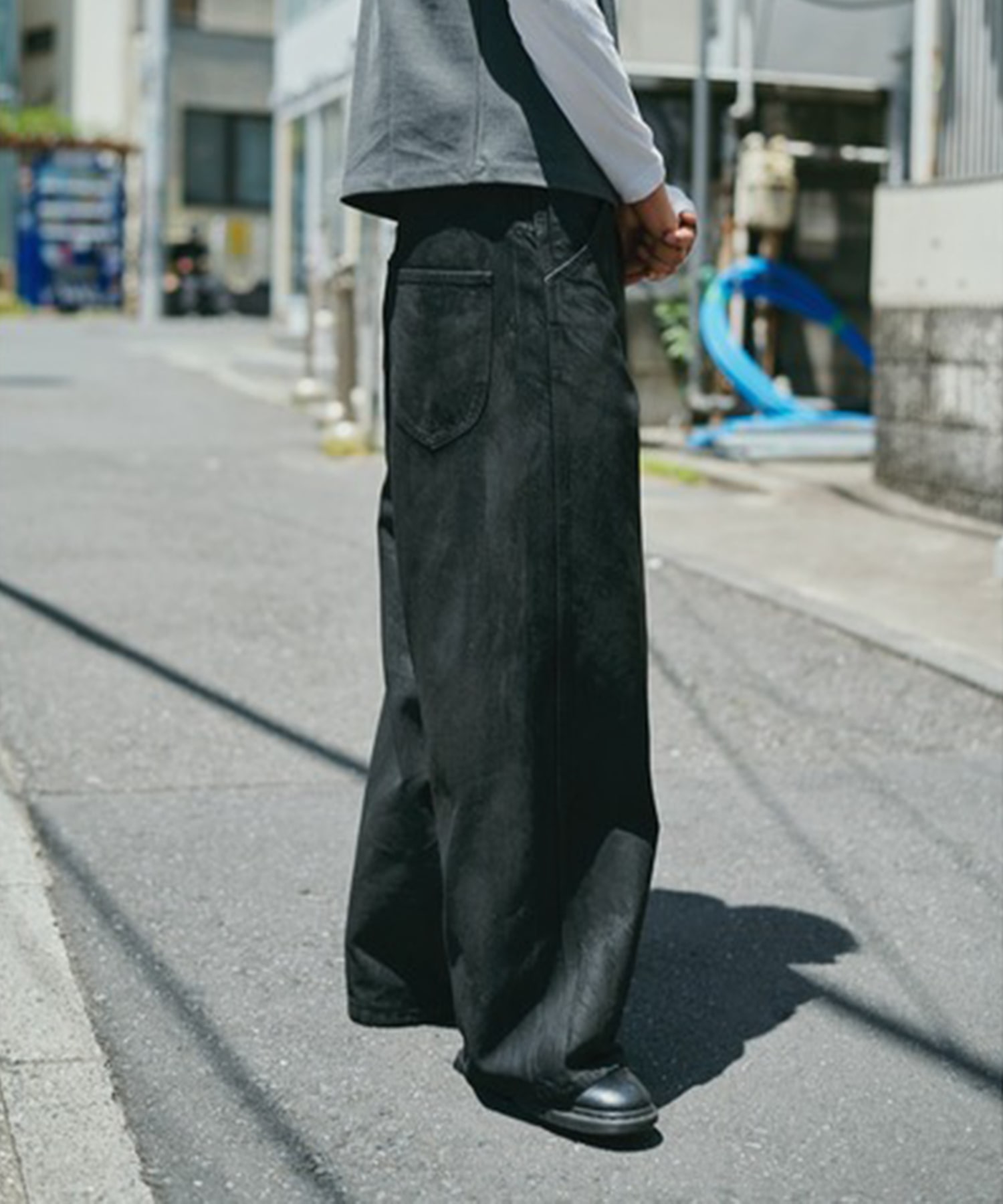 別注Black Denim Back Adjust PT/hand Painted Nomat