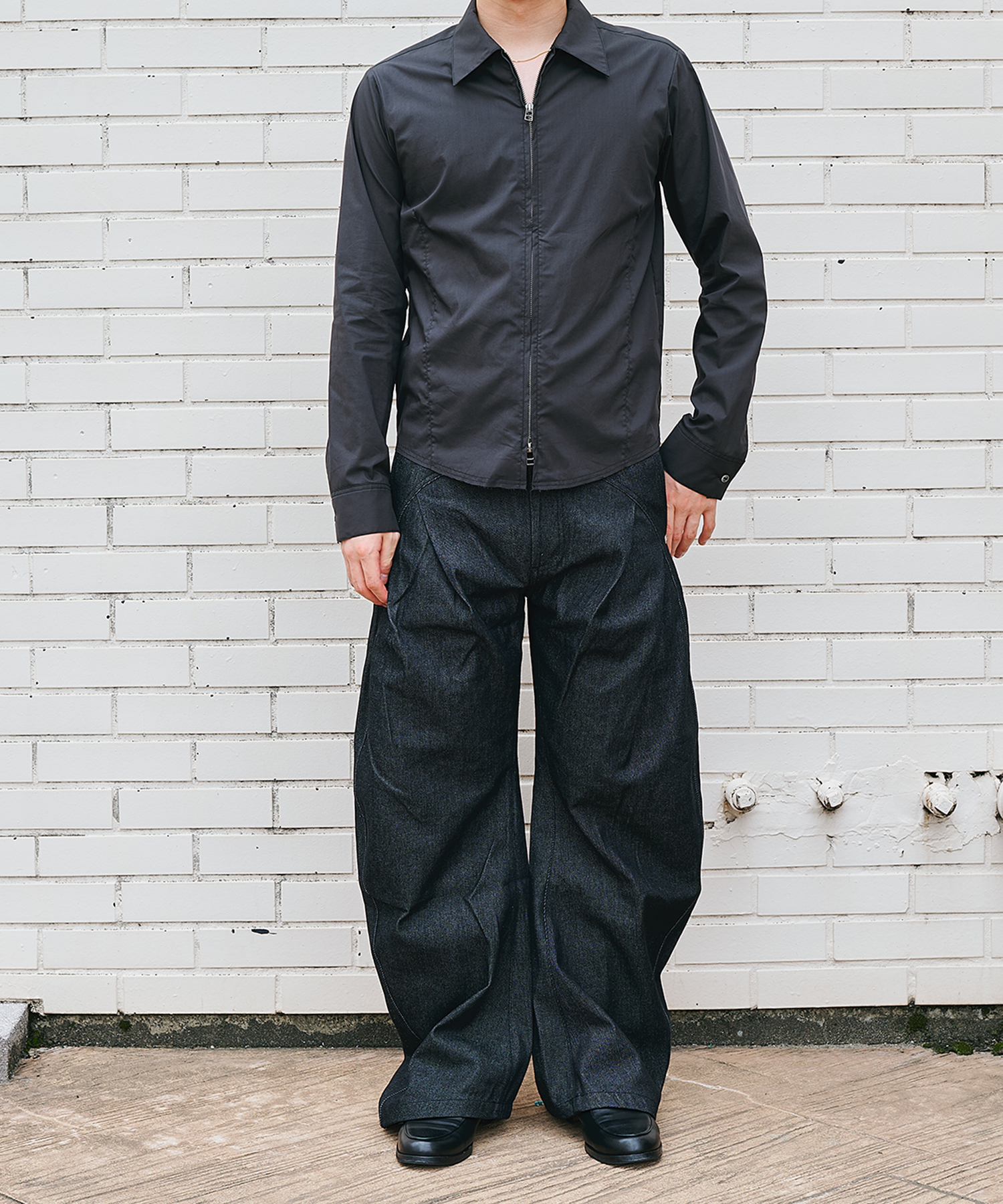 15oz selvedge curve leg jeans CONZ