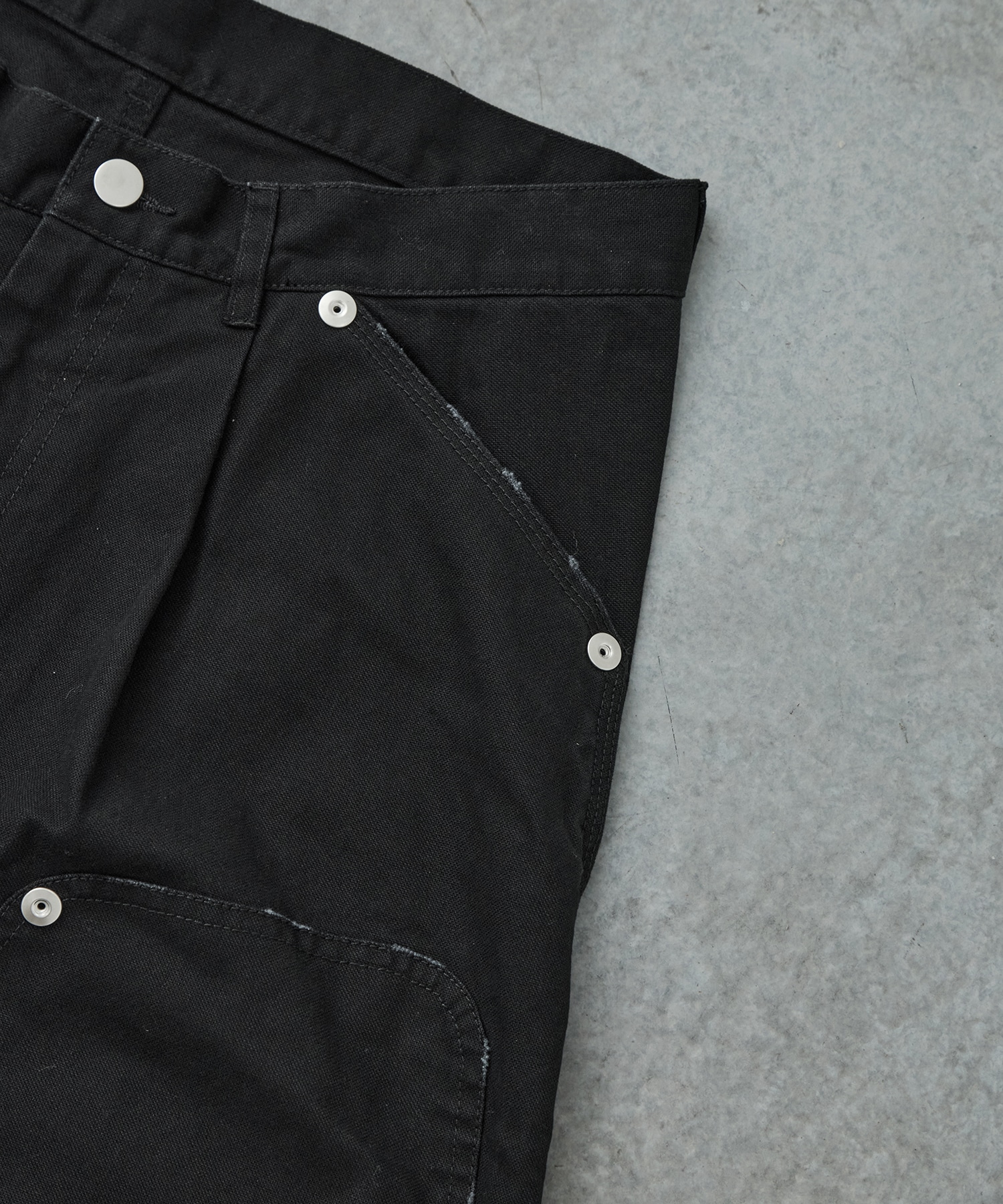 BASICKS×duck double knee curve leg shorts CONZ
