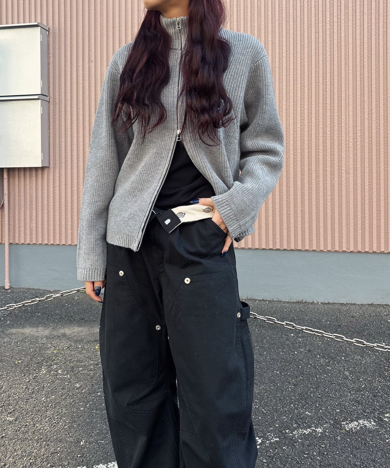 Dickies×CONZ DOUBLE KNEE CURVED LEG PANTS CONZ
