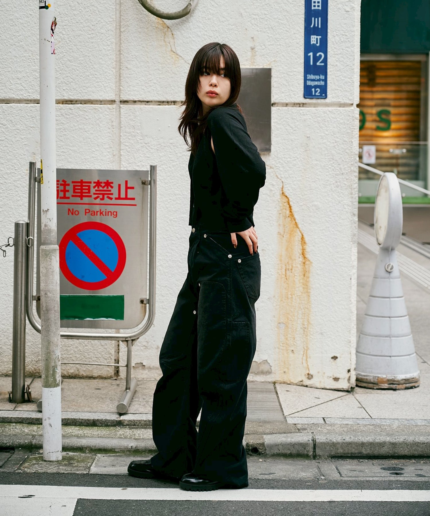 BASICKS×DUCK DOUBLE KNEE CURVED LEG PANTS BASICKS