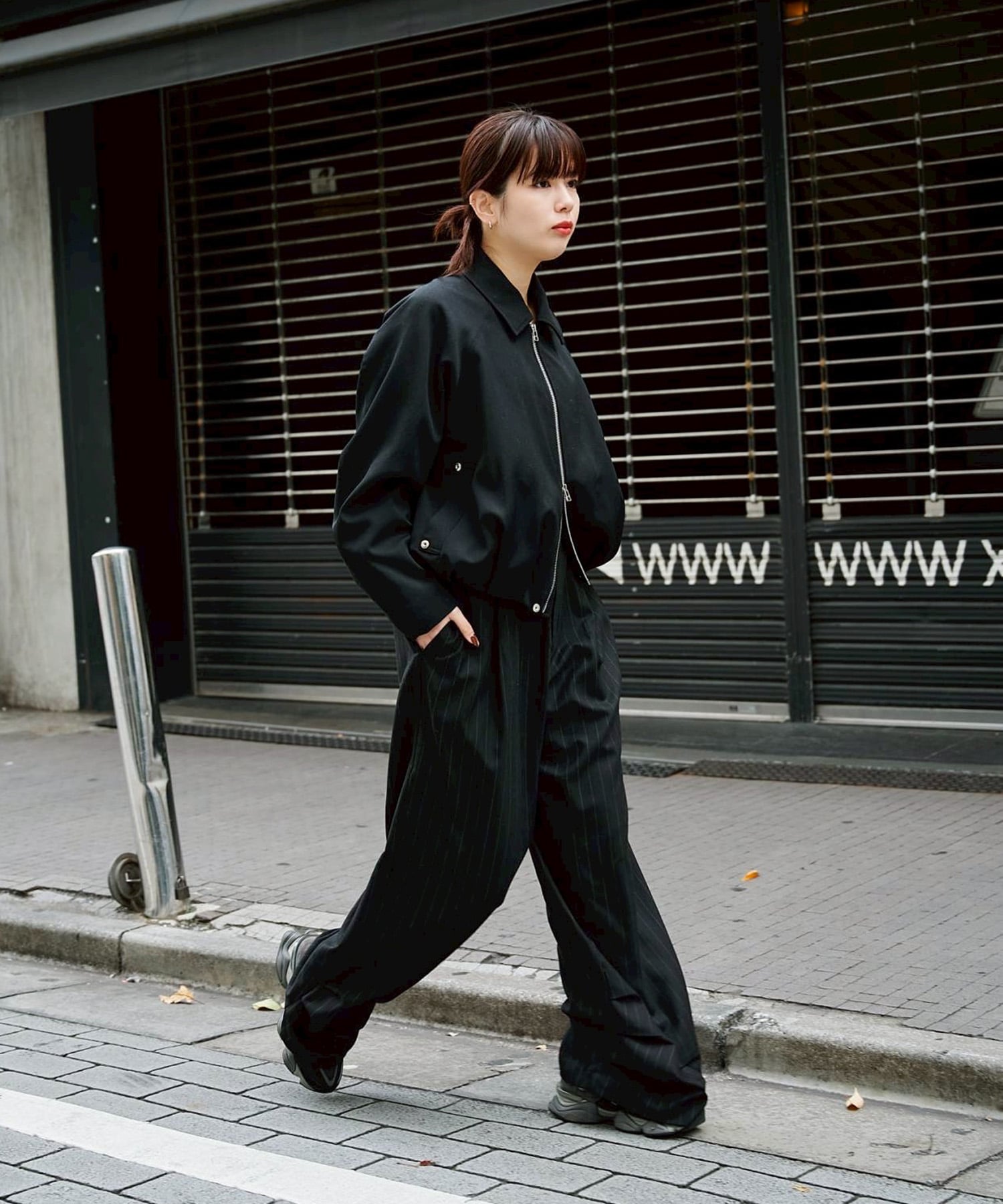 EX.stripe design trousers Knuth Marf
