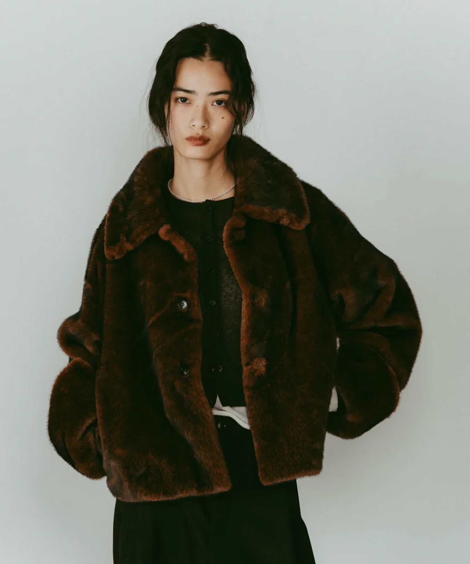 point collar fur coat Knuth Marf