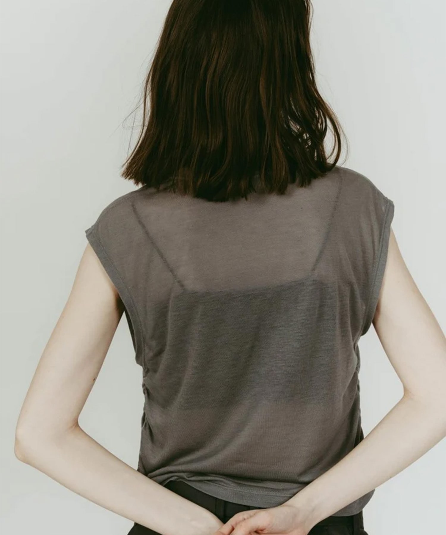 2-piece layered compact shirt/bluecharcoal Knuth Marf