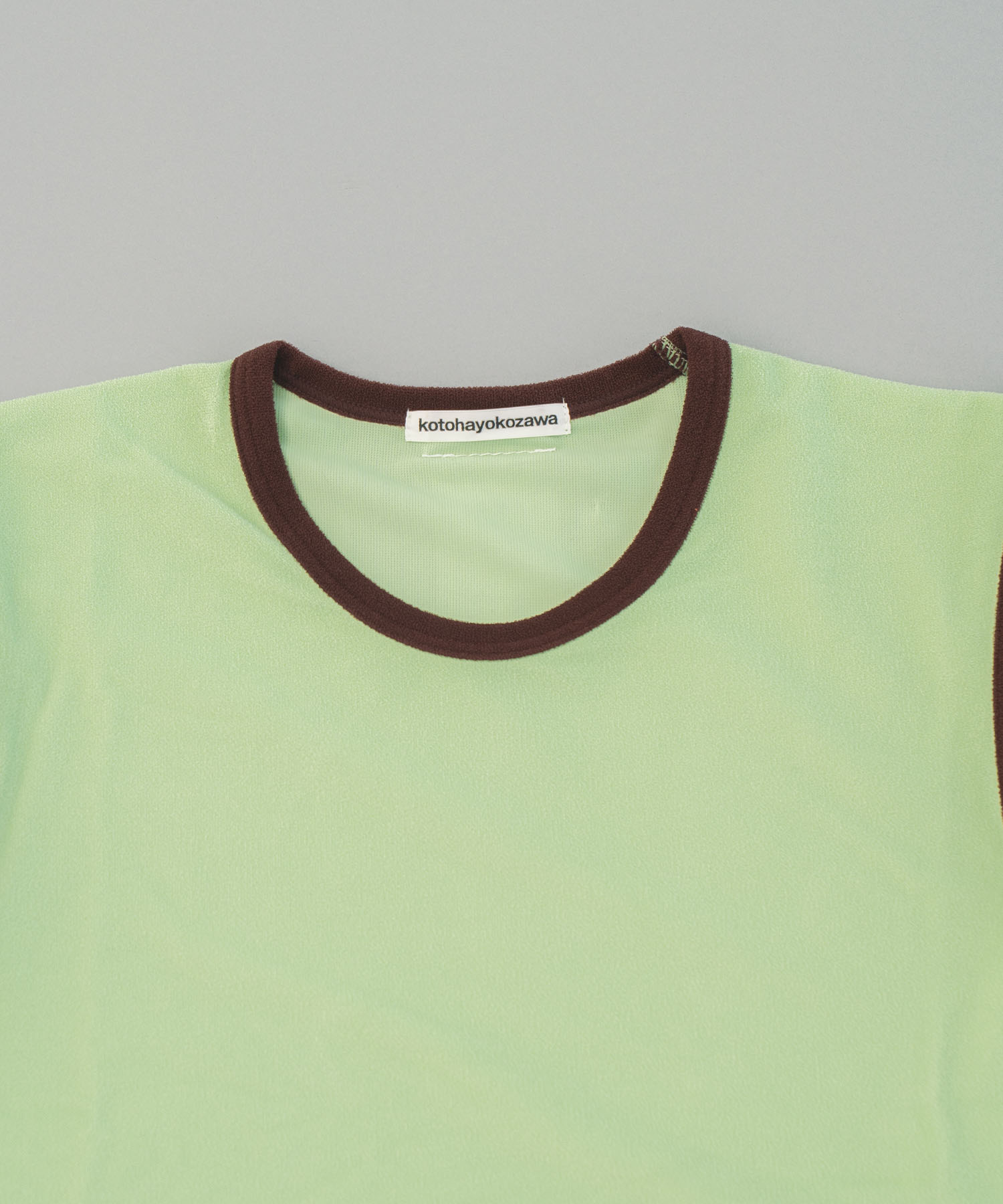 別注 STRETCH PILE RINGER SHORT TEE kotohayokozawa