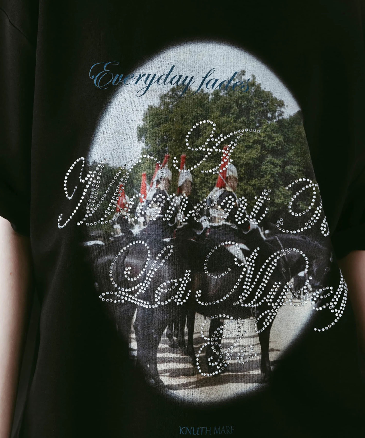 rhinestone graphic tee(unisex) Knuth Marf