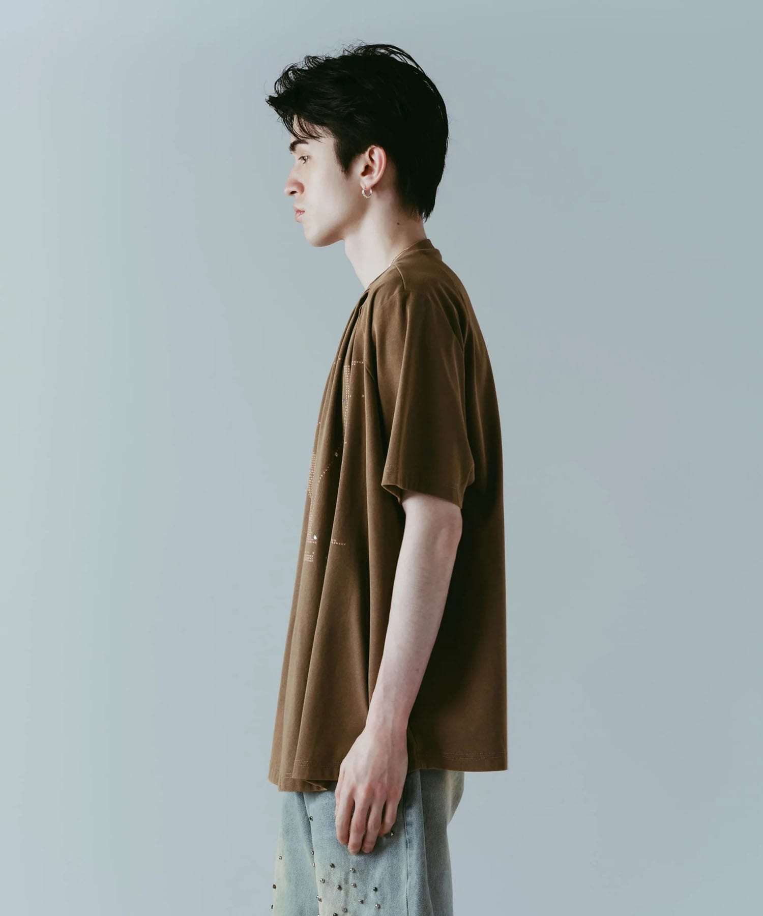 tuck detail oversized tee(unisex) Knuth Marf