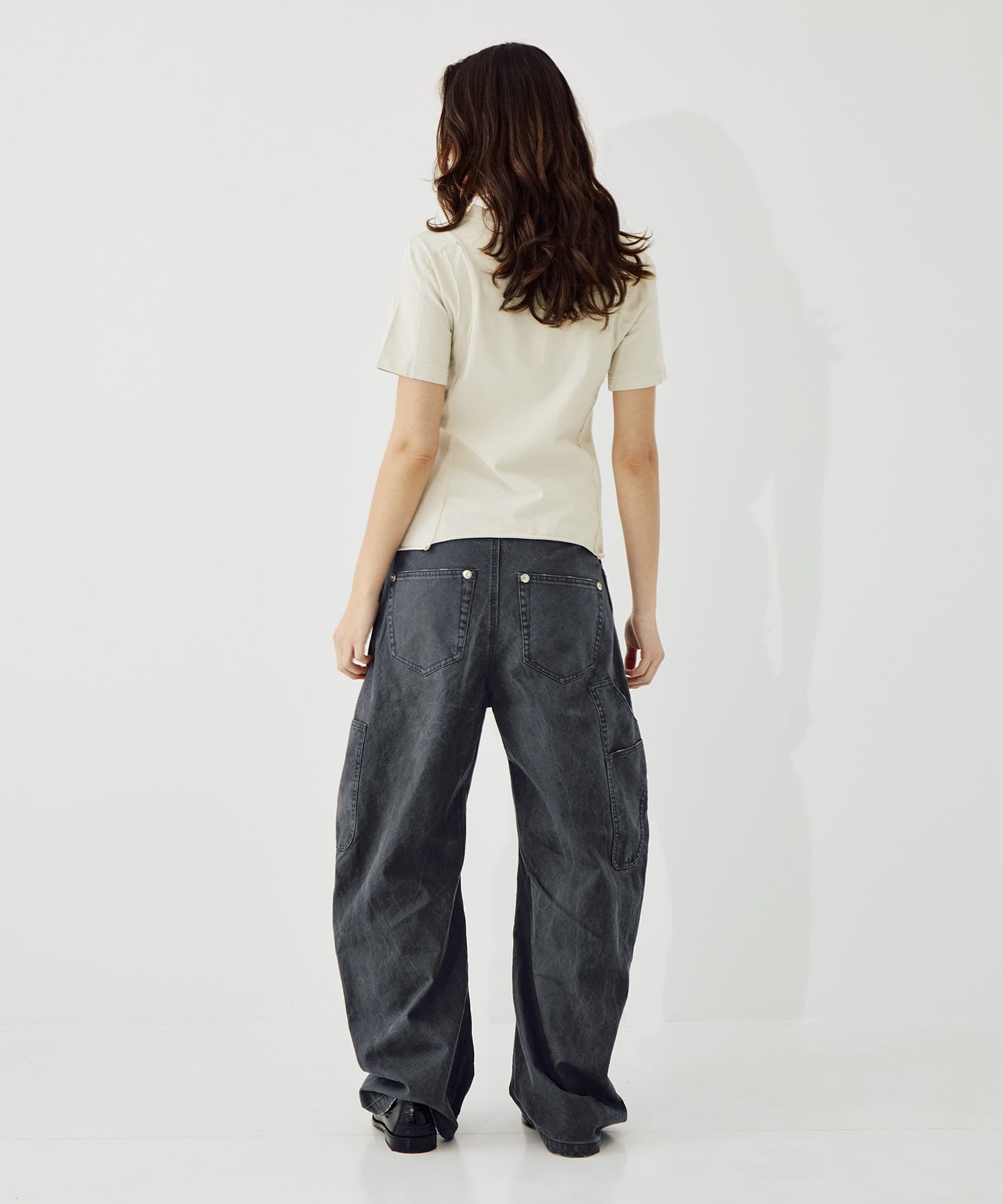 cut out slim T-shirt CONZ