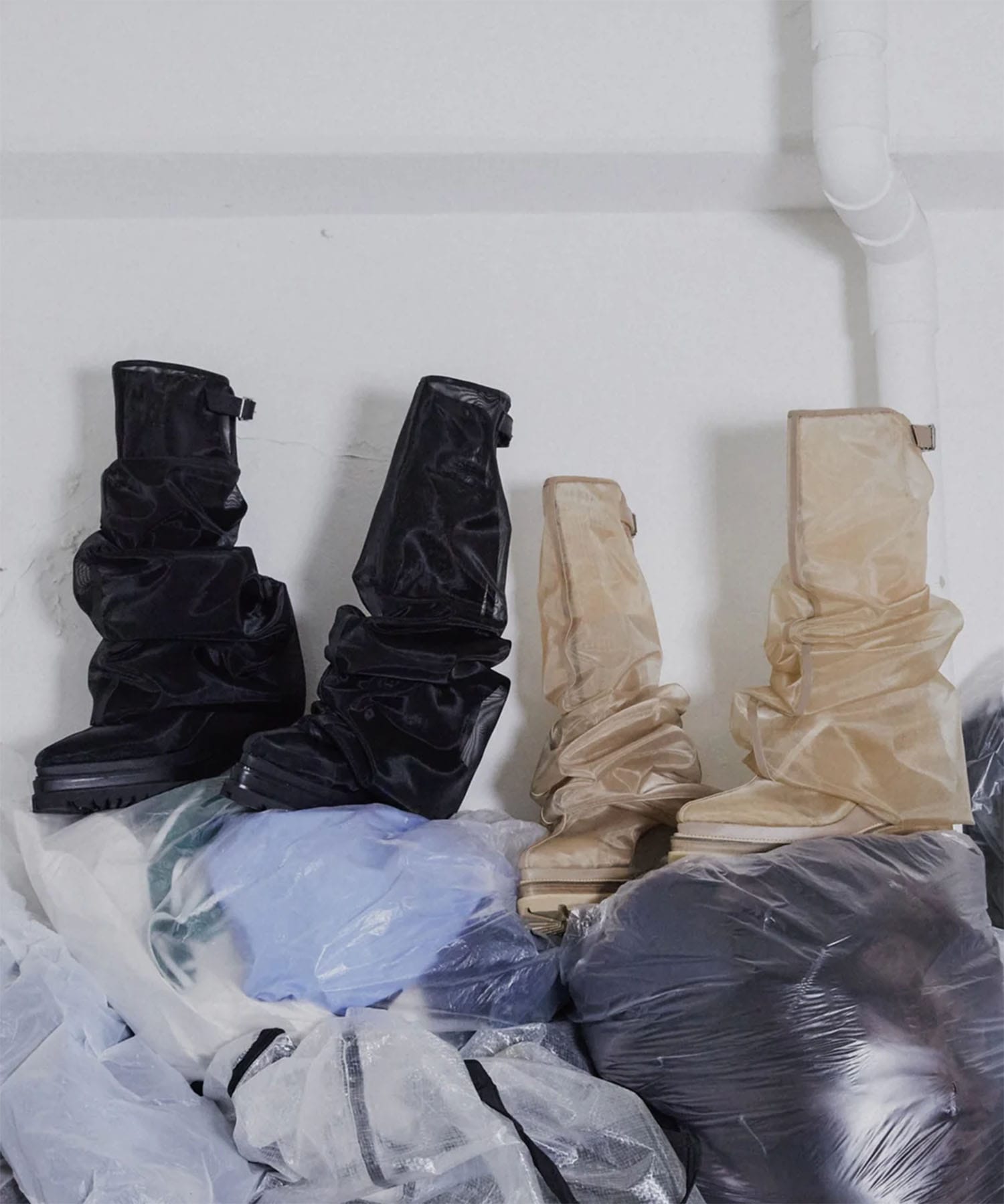 SHEER MELTED BOOTS POOLDE