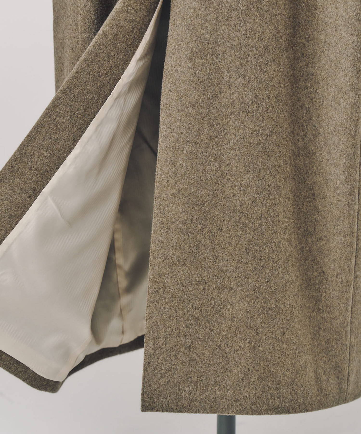 single-breasted long coat/navy Knuth Marf