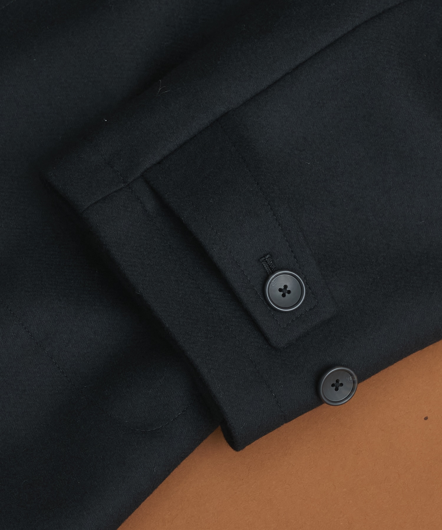 S140 メルトンオーバーサイズスタンドコート CONZ