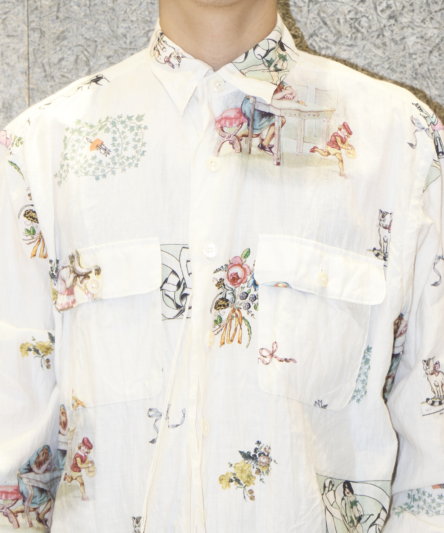 LINEN BASIC SHIRT Midorikawa