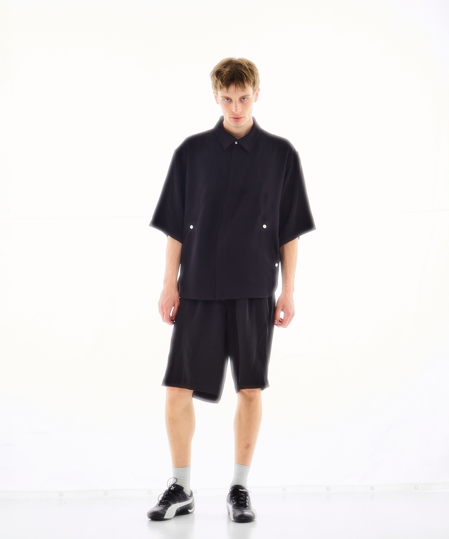 PANEL OVER ZIP SS SHIRT CONZ