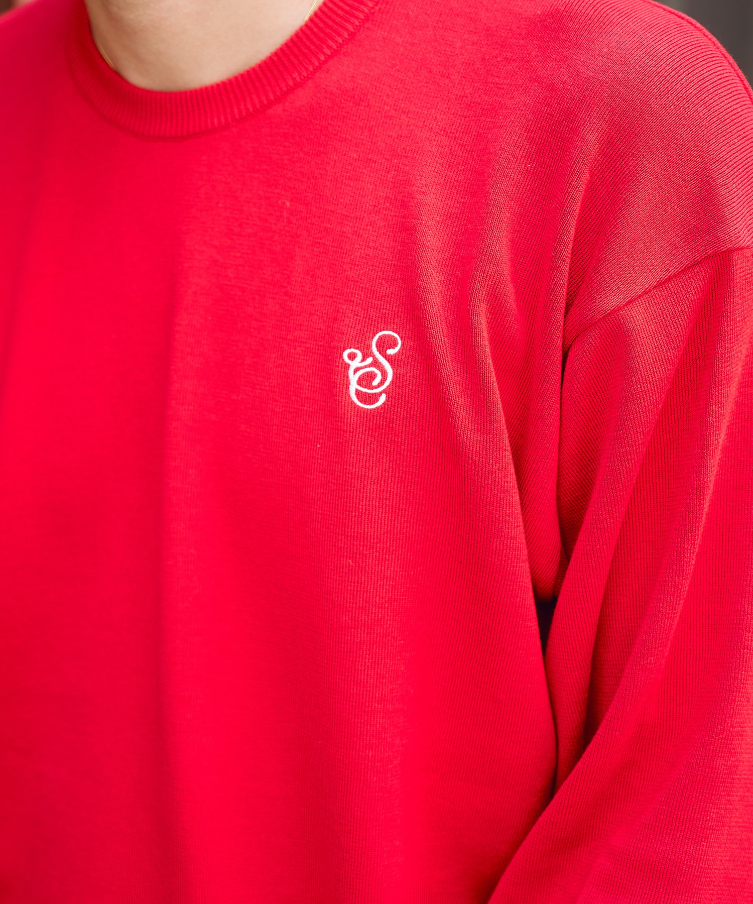 SCRIPT KNIT L/S TEE SimplyComplicated
