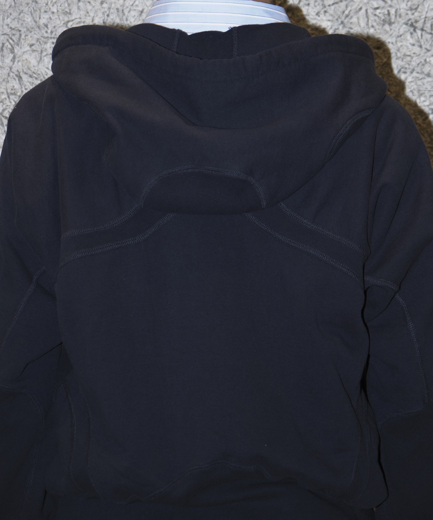 PANELLED ZIP UP HOODIE NVRFRGT