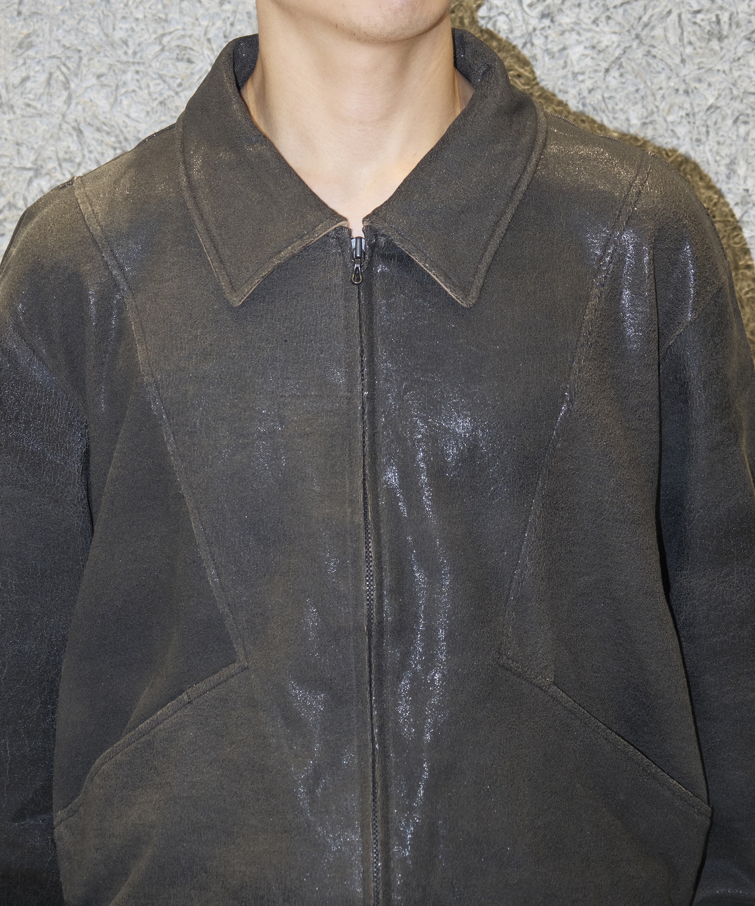 CRACK TERRY BLOUSON(M BROWN): ANTHEM A: MENS｜CONZ ONLINE STORE