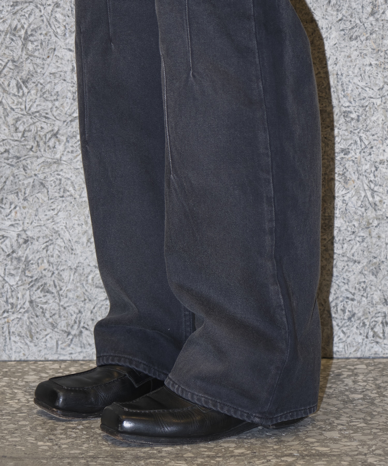 GEOMETRY DENIM PANTS STEAF