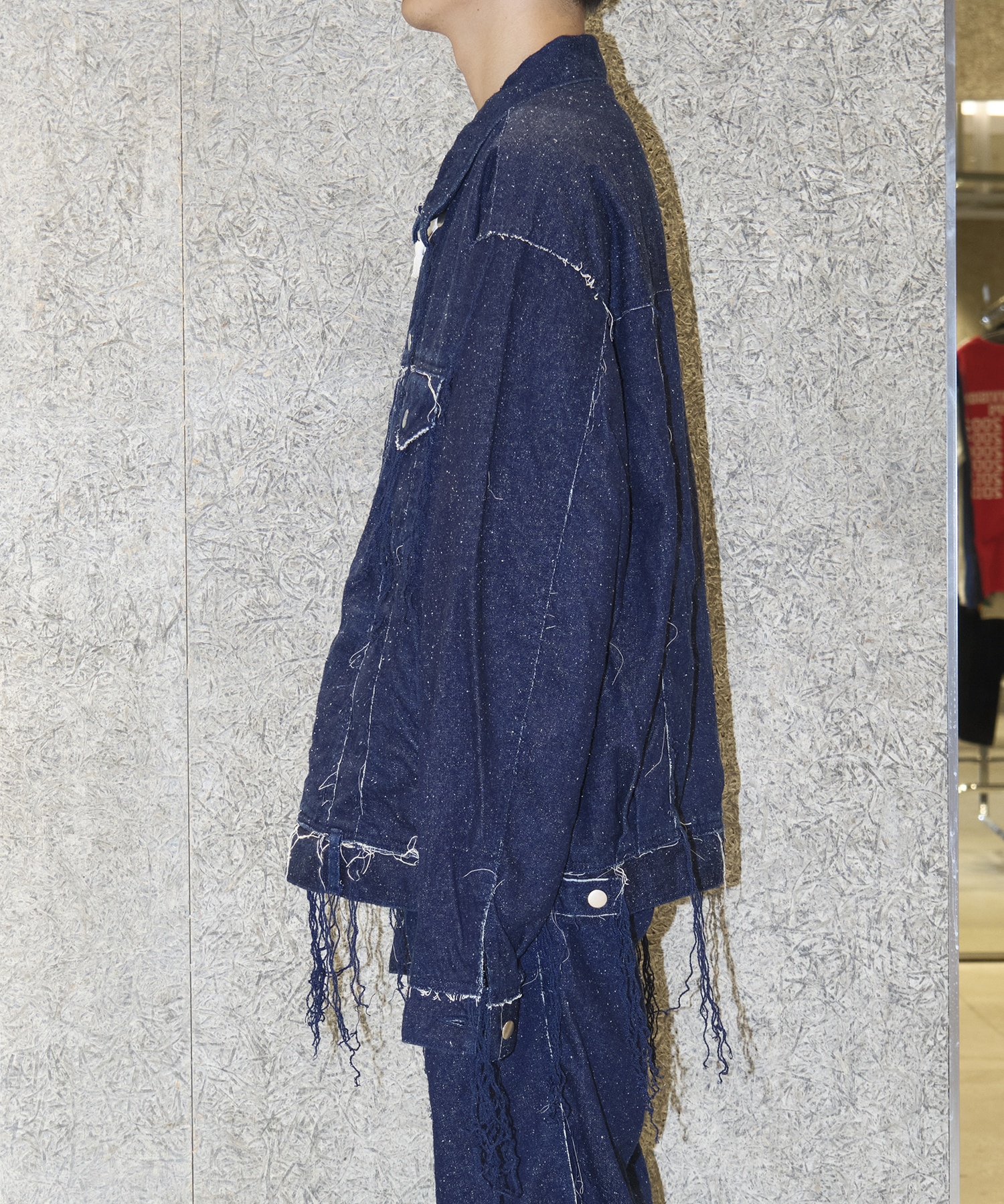 SILK DENIM JACKET Midorikawa