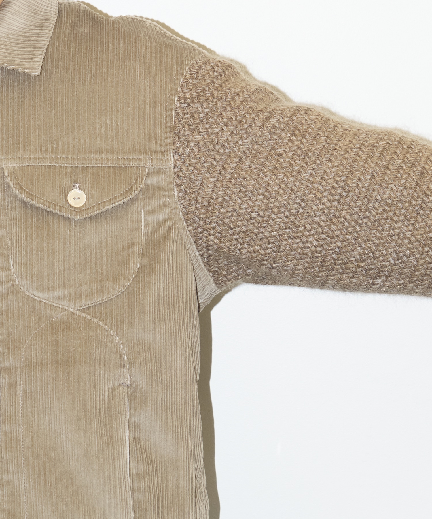 KNIT DOCKING WORK BLOUSON STEAF